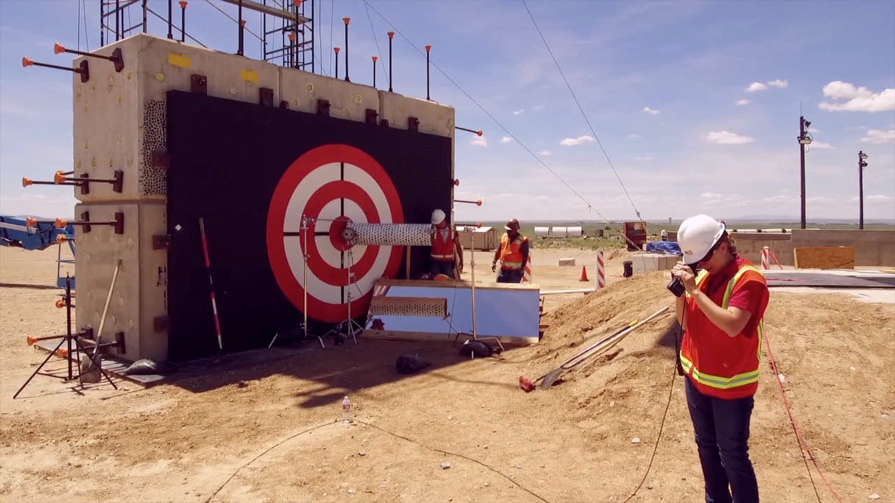 Preparing the Impact Site for a Forward Ballistic Test