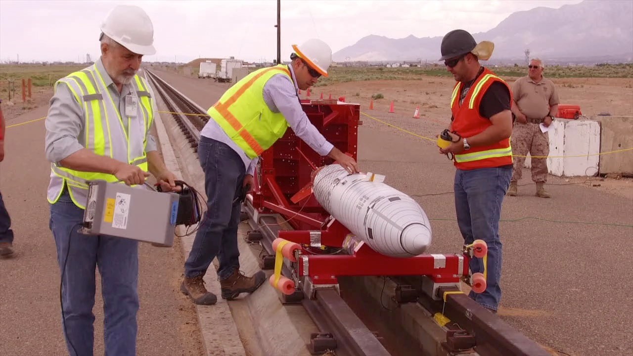 Loading a Test Unit onto the Sled