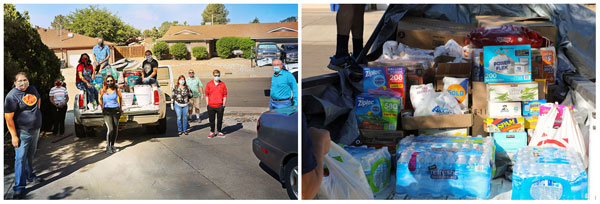 truckload of donations