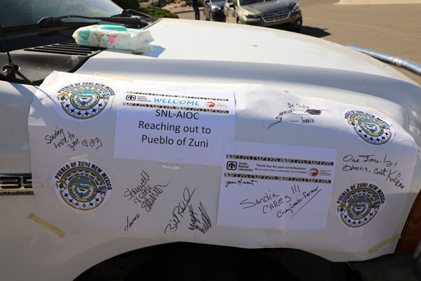 poster signed by AIOC members