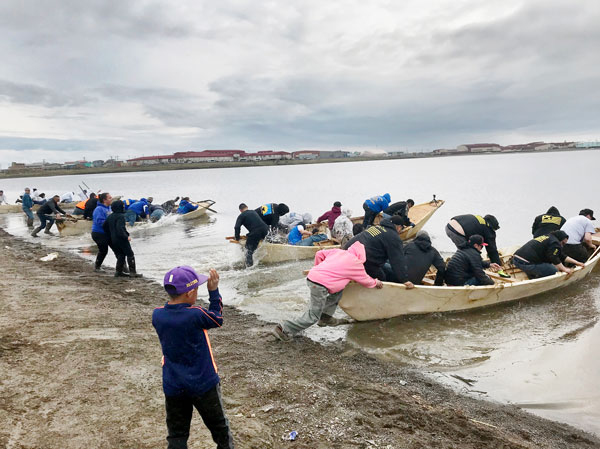 seal-skin boat race