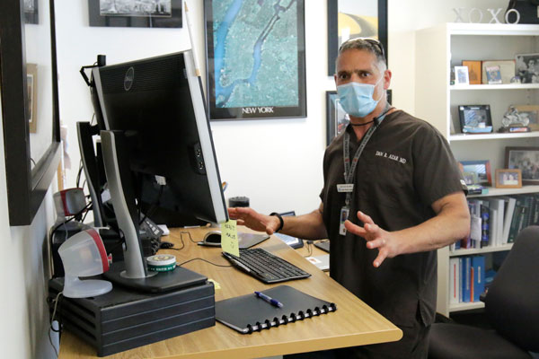 Dr. Dan Azar in his office