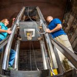sandia engineers set up test in battery drop tower