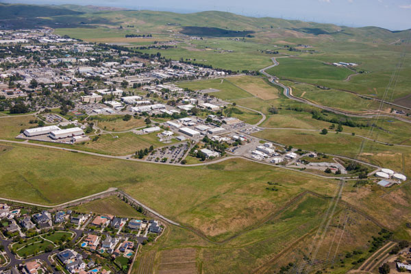 aerial view of California campus