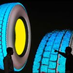 Scientists present graphic on Goodyear tires