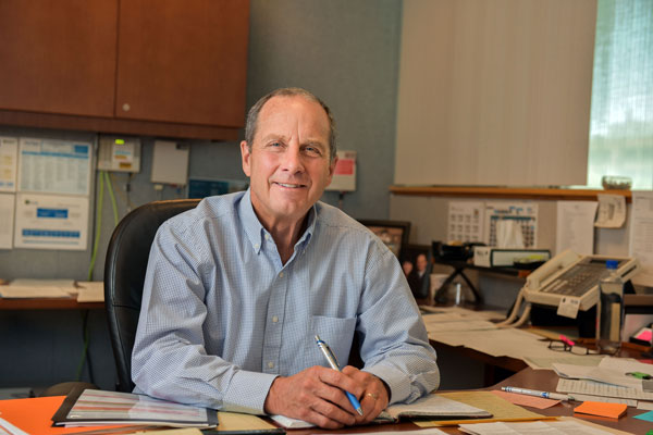 Steve Girrens in his office