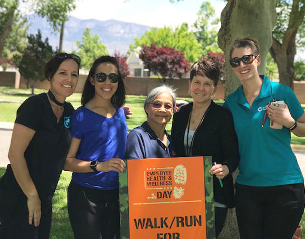 Sandia health educators at park event