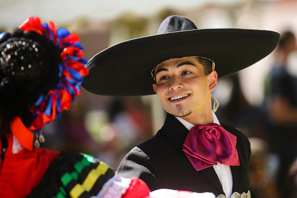 dancers in colorful costumes