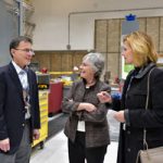 Lisa Gordon-Hagerty talks with Sandia executives