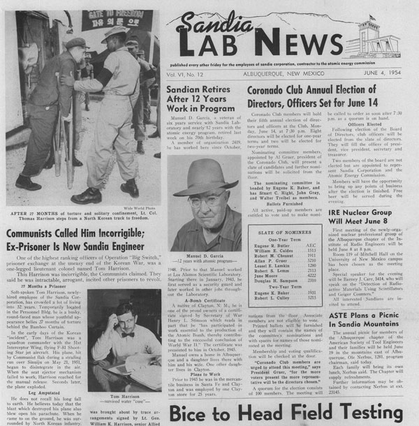 front page of June 1954 issue