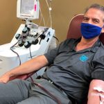 Don Lifke donates plasma