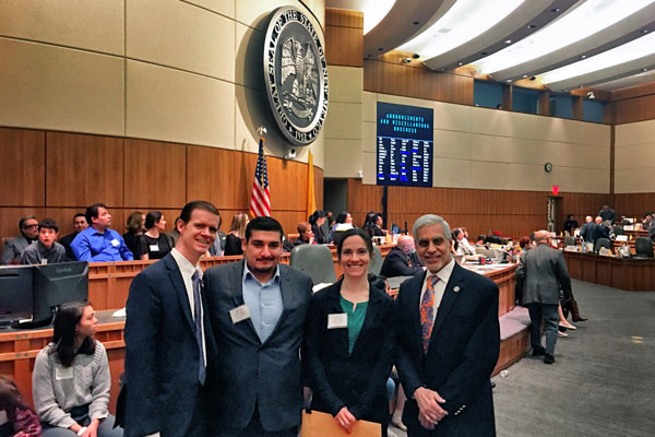 honorees with legislative sponsors