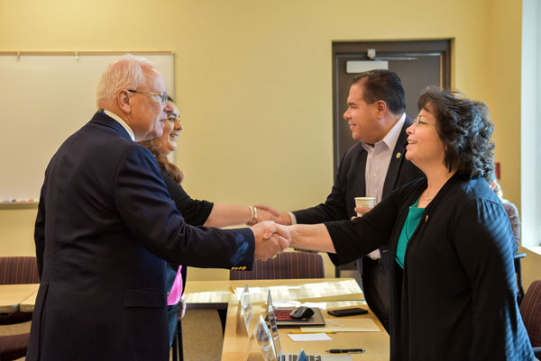 Sandia Labs Director Steve Younger speaks with the New Mexico State Legislature