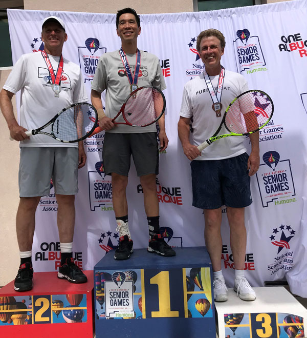 Cliff Ho on medals podium