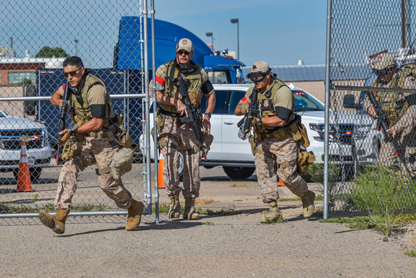 officers storm building during exercise