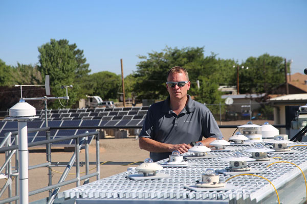 Researcher Bruce King in PV field