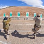 security police officers practice target shooting