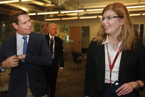 Congressman Swalwell and Irina Tezar