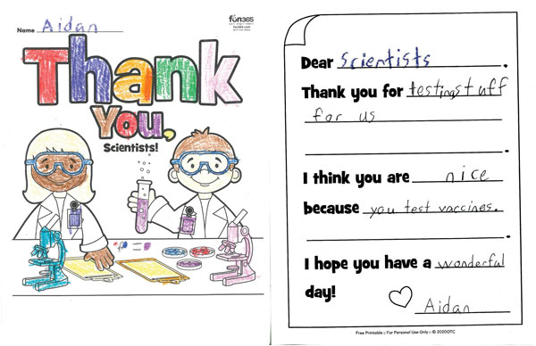 cub scout thank you note