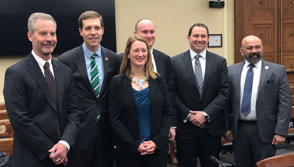 Vince Tidwell poses with group following congressional testimony