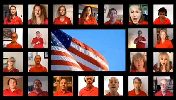 Sandia singers perform national anthem virtually