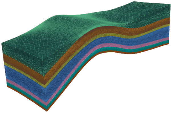 geometric model of geological layers