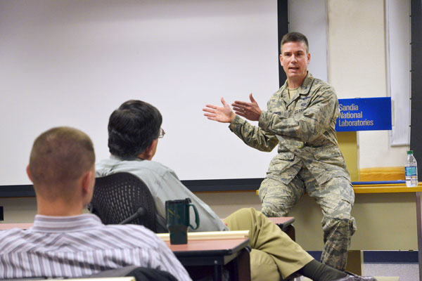 colonel talks to WIP class