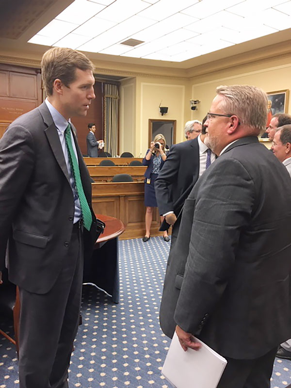 Rep. Conor Lamb and Erik Webb