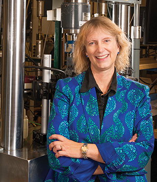 Carol Adkins, director of Sandia’s Energy Technologies and System Solutions Center 6100, has been named a distinguished engineering alumna of the University of New Mexico’s School of Engineering. (Photo by Randy Montoya)