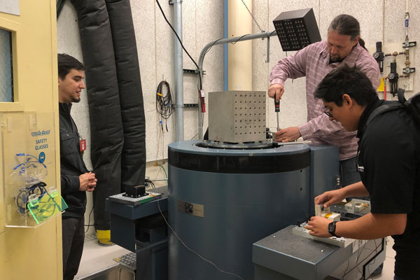 students work on capstone project