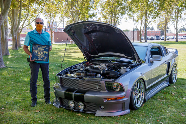 2006 supercharged Ford Mustang at car show