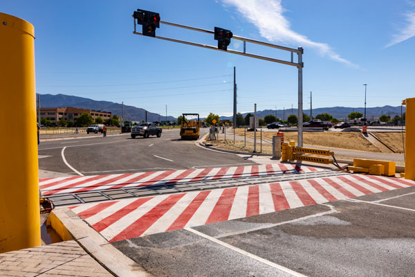 new paths marked for cyclists and pedestrians