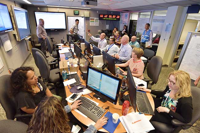 The response was coordinated from Sandia's Emergency Operations Center.