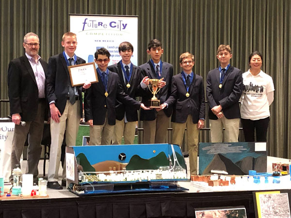 winning team at New Mexico Future City Competition