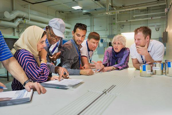 ITC participants discuss mock shipment paperwork