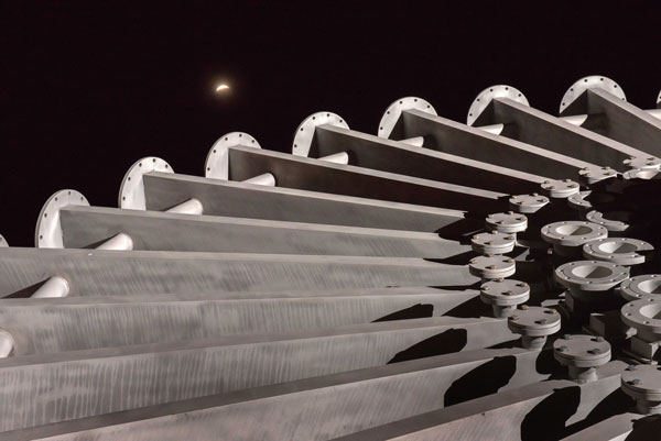 lunar eclipse over Sandia