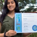 high school student receives math and science award