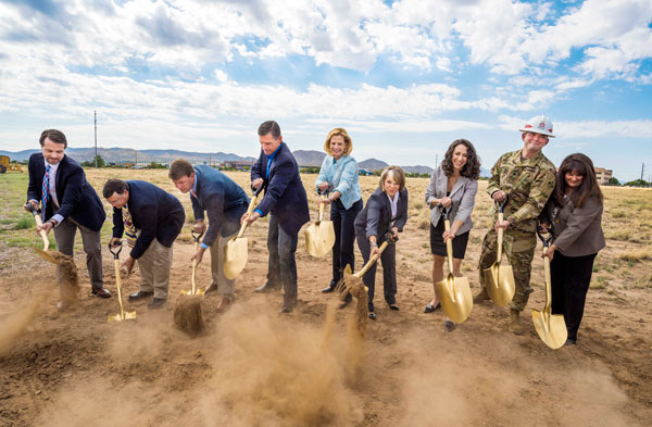 dignitaries dig first shovel-ful at NNSA complex groundbreaking