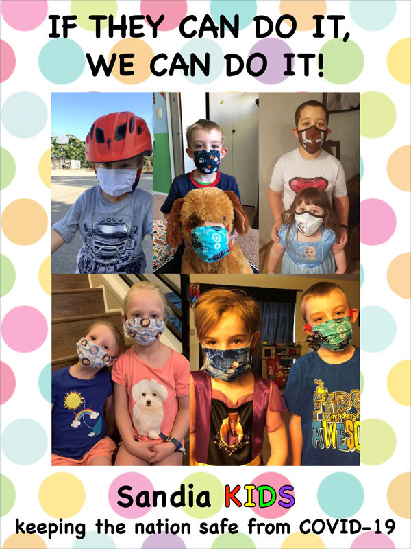 poster of kids wearing masks