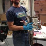 David Osborn (8353) working on a key part of the PEPICO instrument.