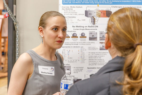 Martha Gross presents her winning poster