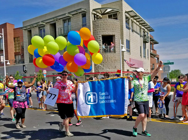 Sandians march in Pride parade