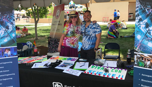 Sandia's Pridefest Exhibitors booth