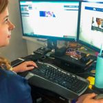 recruiter works online from home