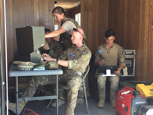 The Robot Rodeo scenarios demanded focus and teamwork from operators.