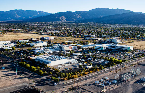 Sandia Science and Technology Park arial view