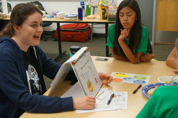 MAKING SENSE — Catherine Mageeney teaches EYH conference attendees about why humans perceive taste.