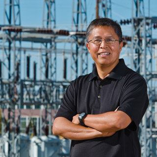 Image of Stan Atcitty - "It’s an exhilarating feeling for me to be a member of   the Navajo tribe and to be a contributor to the world’s scientific   community. I am so grateful to be recognized for developing technologies   that have the potential to improve the quality of life around the   world. The opportunity Sandia provides to work in world-class   facilities, beside world-class colleagues, has created an outstanding   environment for success and innovation. I’m also grateful for the   support from Dr. Imre Gyuk and the DOE Energy Storage Program. These are   the things — along with the unwavering support from my family — that   have defined my career. I really enjoy working with students, especially   American Indian students. Watching them grow and find success,   especially in math and science, is near and dear to my heart. If this   PECASE award inspires them to reach a little higher, stretch a little   farther, then I will consider it a true high point of my career." <a href="/news/publications/labnews/archive/_assets/images/12-27-07/atcitty_1260.jpg">View large image</a>.<br/>