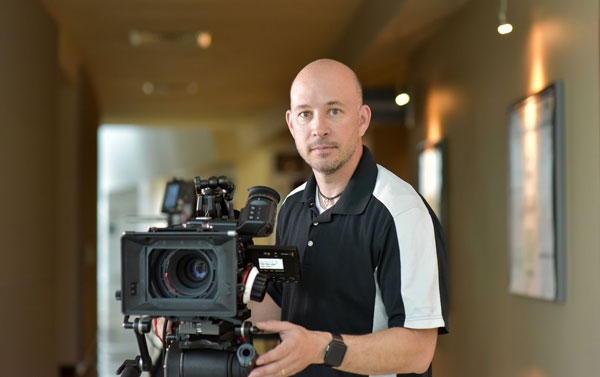 Sandia Labs producer Brent Peterson (Photo by Randy Montoya)