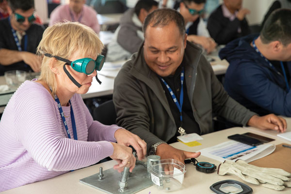 DELAYED REACTION — Hands-on exercises teach participants about the importance of delay technologies in developing a physical security system.
